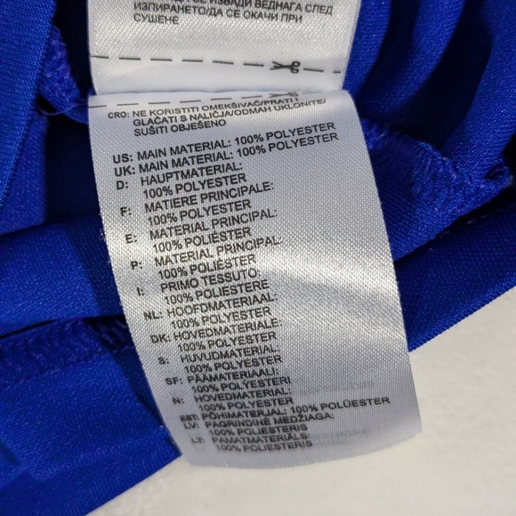 Adidas adizero blue soccer jersey short sleeve size Small - Picture 9 of 13